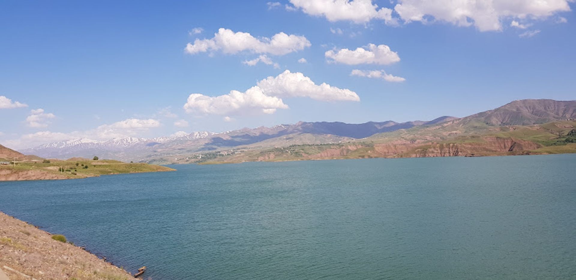 سد طالقان با آب زیاد 